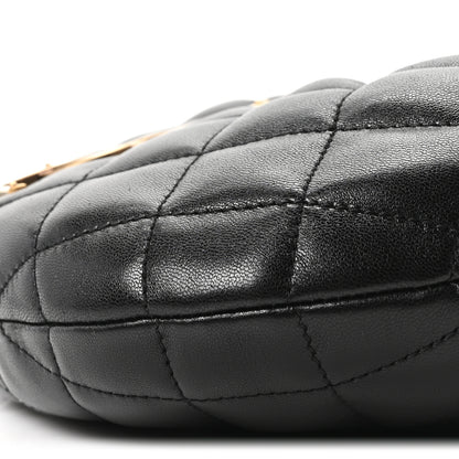 Saint Laurent Lambskin Quilted Icarino Bag Black 9 of 10