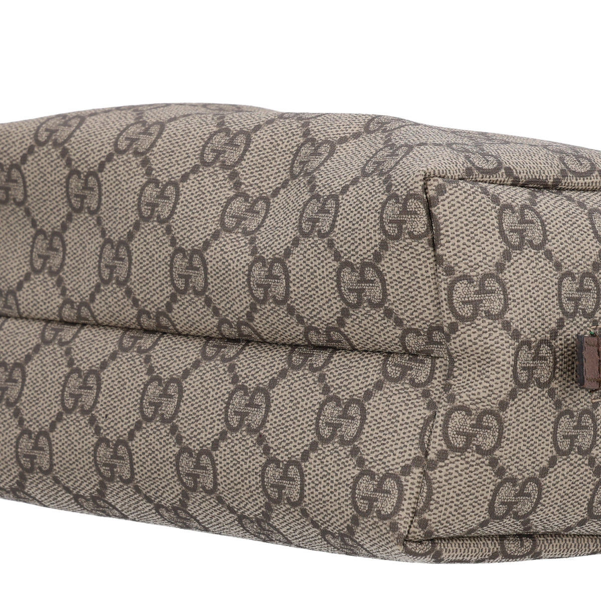 Gucci Soft GG Supreme Monogram Calfskin Medium Ophidia Cosmetic Case Beige Ebony New Acero 10 of 11