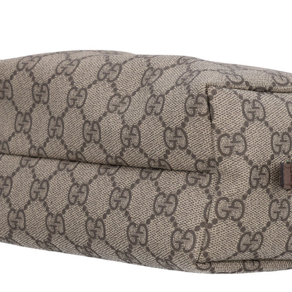 Gucci Soft GG Supreme Monogram Calfskin Medium Ophidia Cosmetic Case Beige Ebony New Acero 10 of 11