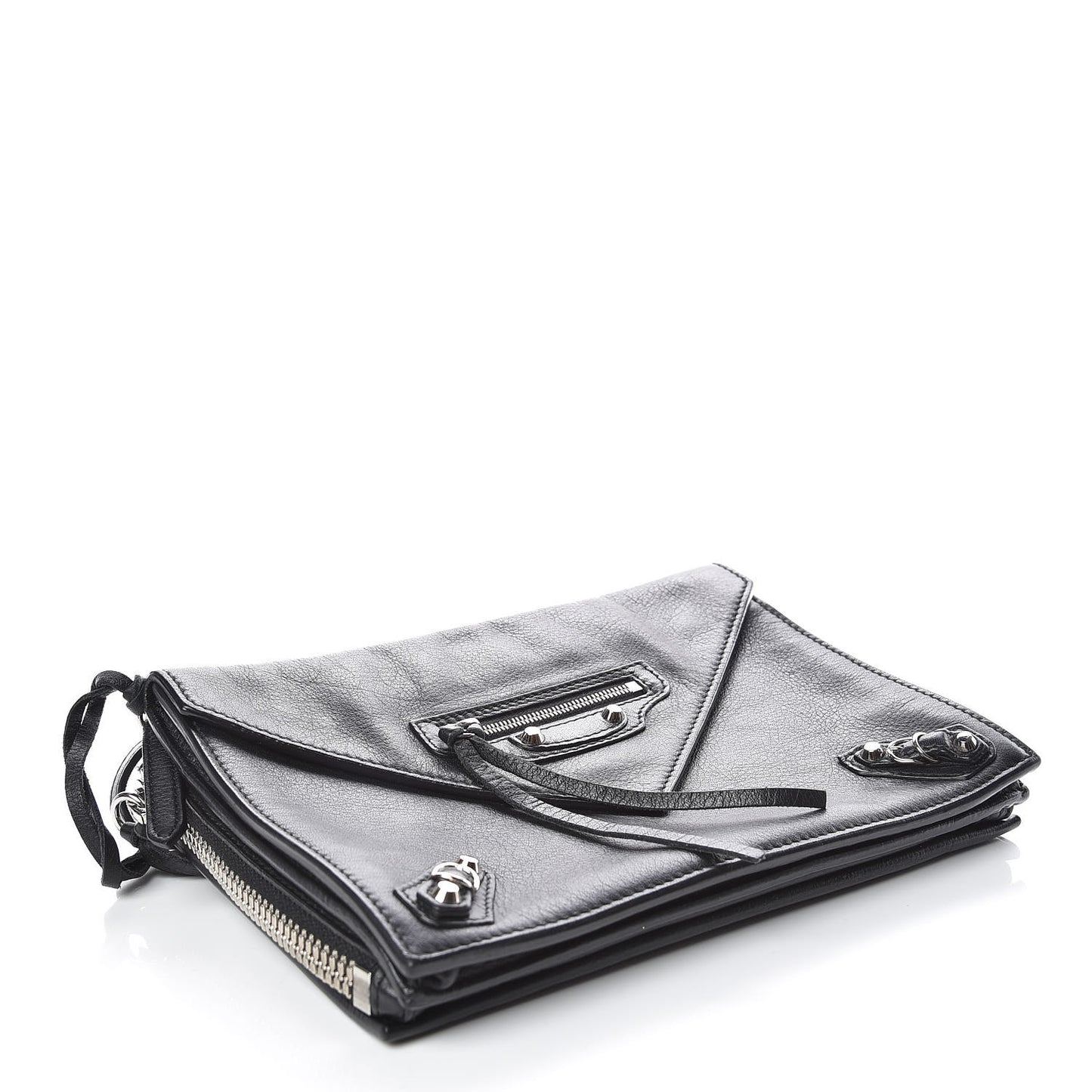Veau Papier Triple XS Zip Around Crossbody Black
