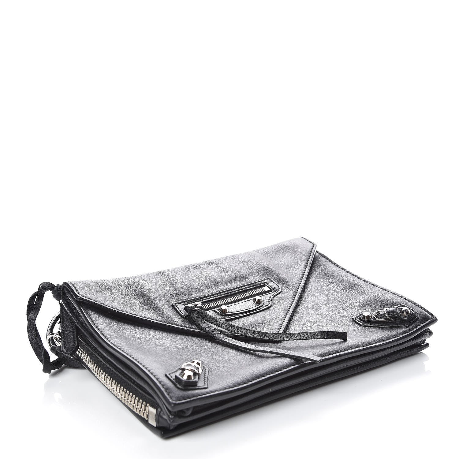 Balenciaga Veau Papier Triple XS Zip Around Crossbody Black 4 of 11
