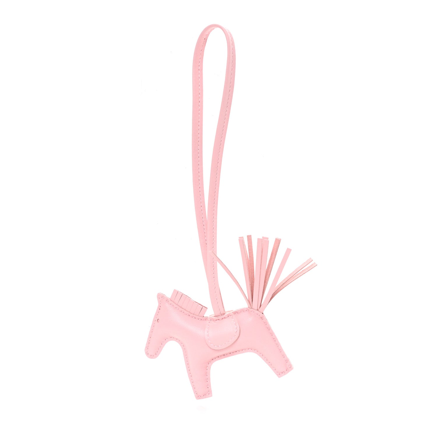 Milo Lambskin Rodeo Horse Bag Charm PM Rose Darling