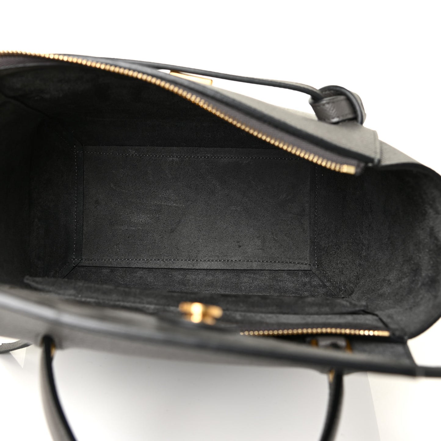 Grained Calfskin Micro Belt Bag Grey