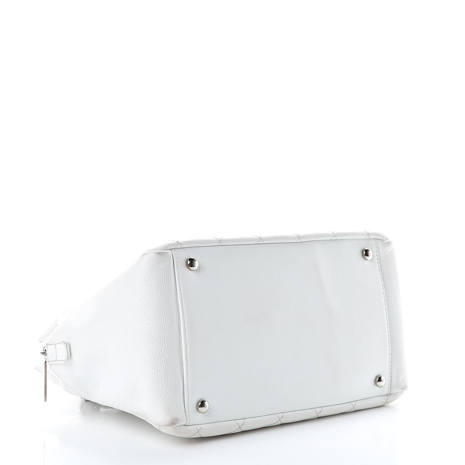 Chanel Caviar Quilted Petit Timeless Tote PTT White 4 of 17