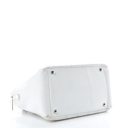 Chanel Caviar Quilted Petit Timeless Tote PTT White 4 of 17