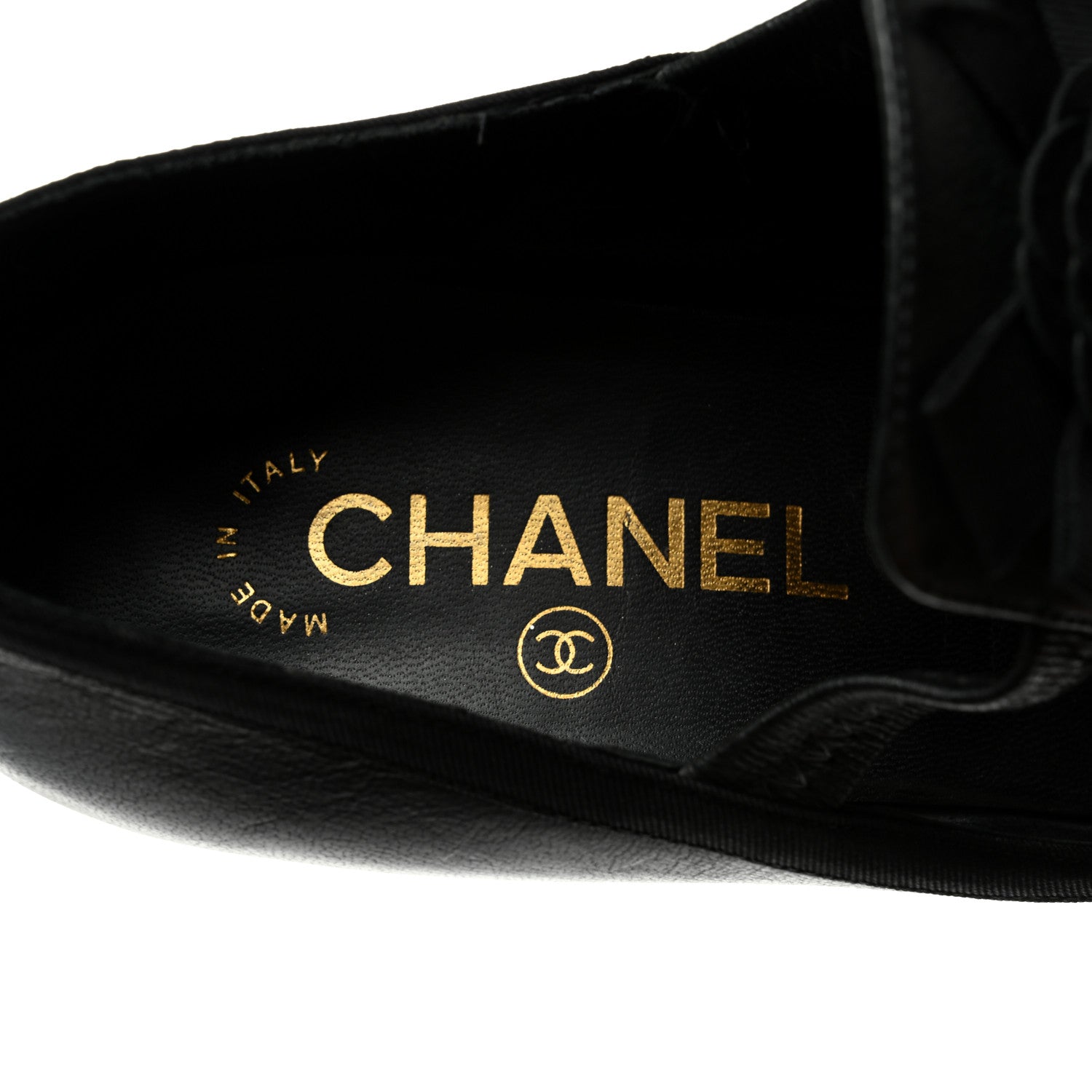 Chanel Lambskin Cap Toe Camellia CC Pumps 41 Black 6 of 11