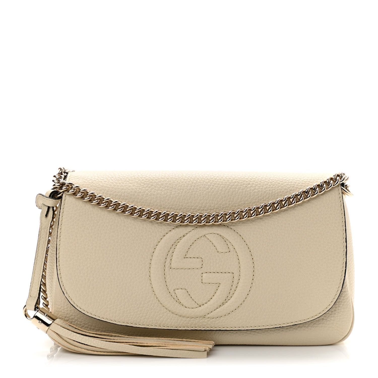 Gucci Cellarius Calfskin Medium Soho Flap Crossbody Ivoire 1 of 10