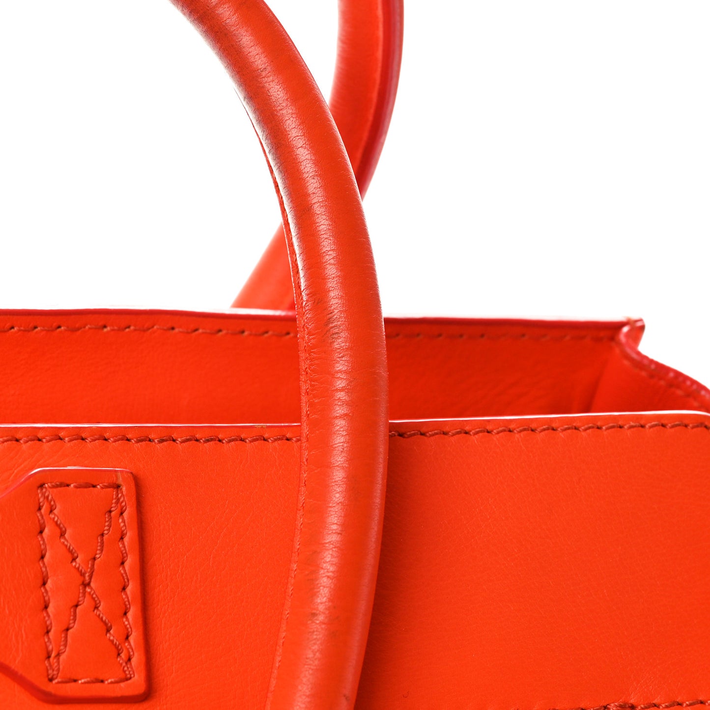 Smooth Calfskin Mini Luggage Orange