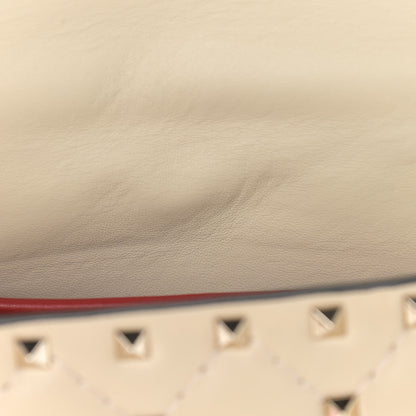 Valentino Garavani Nappa Small Rockstud Spike Shoulder Bag Light Ivory 7 of 10
