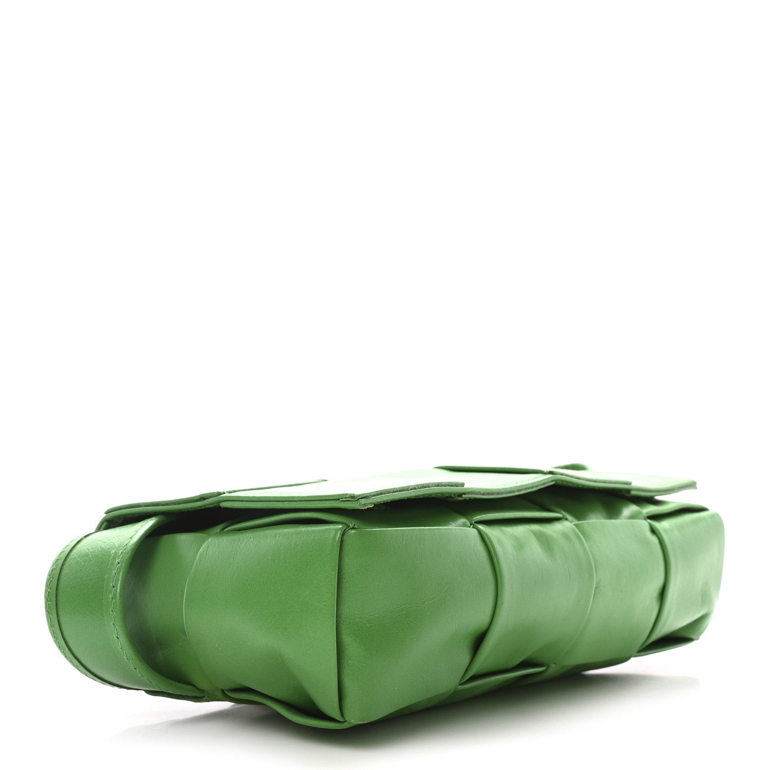 Bottega Veneta Paper Calfskin Intreccio Cassette Belt Bag Parakeet 4 of 10