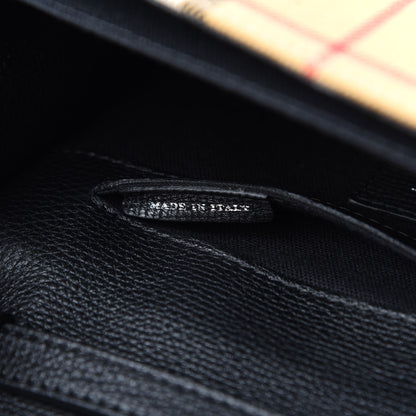 Burberry Grainy Calfskin Vintage Check Small Macken Crossbody Bag Black 7 of 11