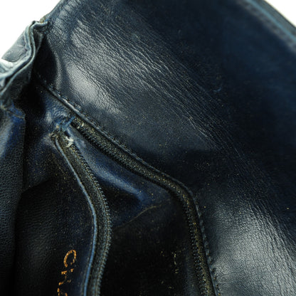 Chanel Lambskin Quilted Flap Waist Belt Bag 70 28 Navy 10 of 13