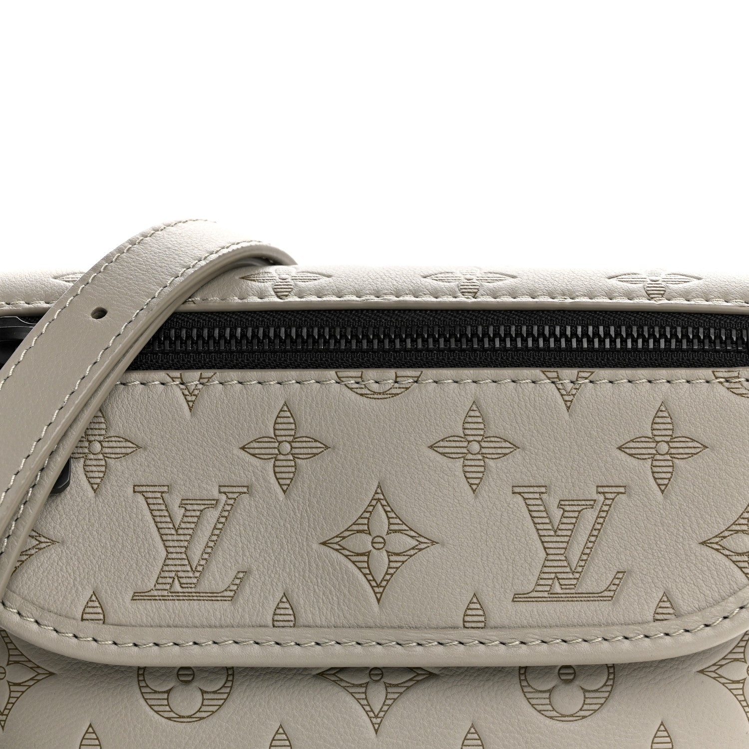 Louis Vuitton Calfskin Monogram Shadow Pulse Wearable Wallet Sand 7 of 11