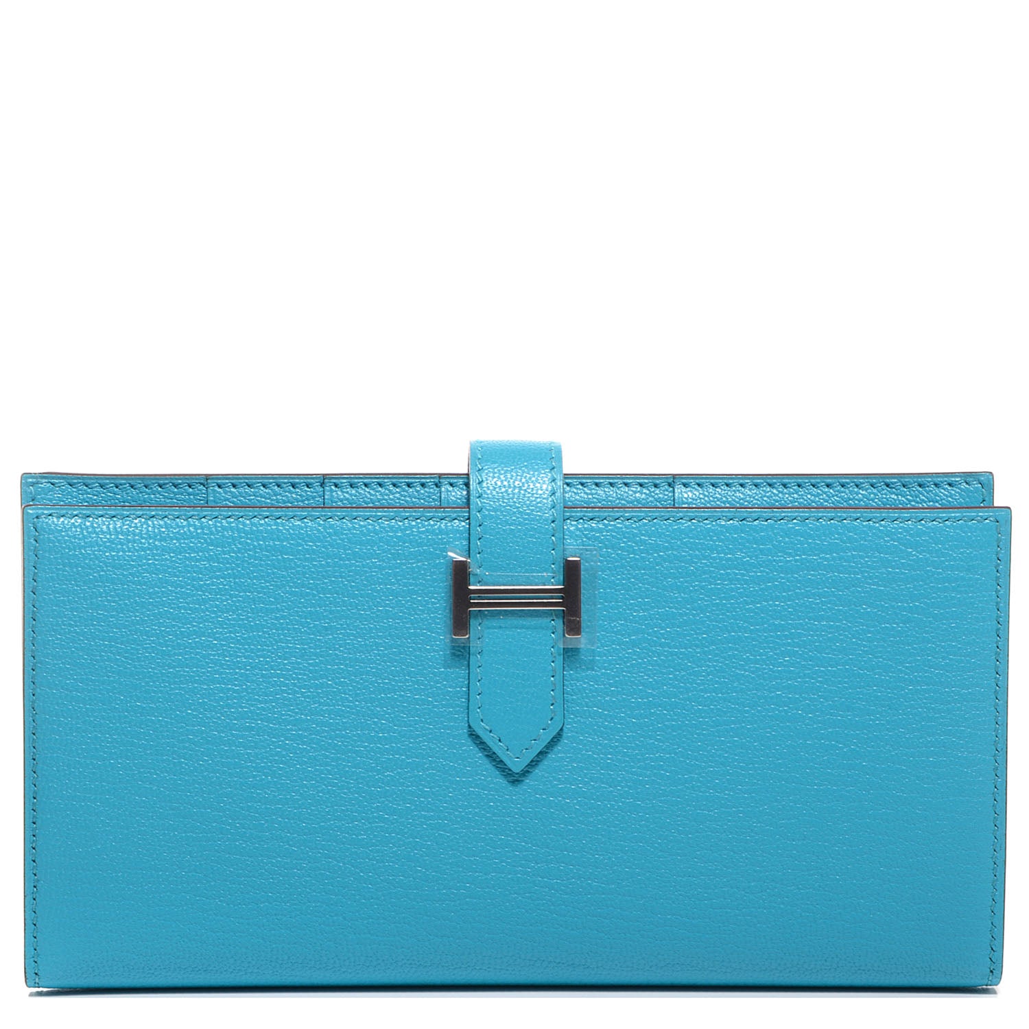 Hermes Chevre Mysore Bearn Wallet Bleu Azteque 1 of 19