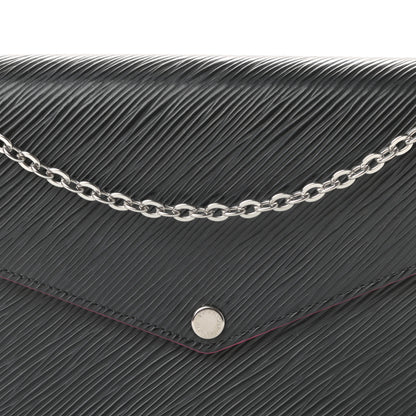 Louis Vuitton Epi Pochette Felicie Black Hot Pink 13 of 15