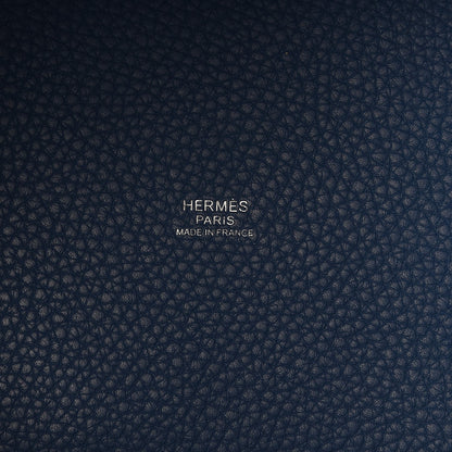 Hermes Taurillon Clemence Picotin Lock 18 PM Bleu Agate 6 of 7