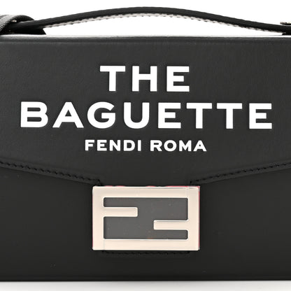 Fendi X MARC JACOBS Nappa Logo Baguette Soft Trunk Bag Black 7 of 10