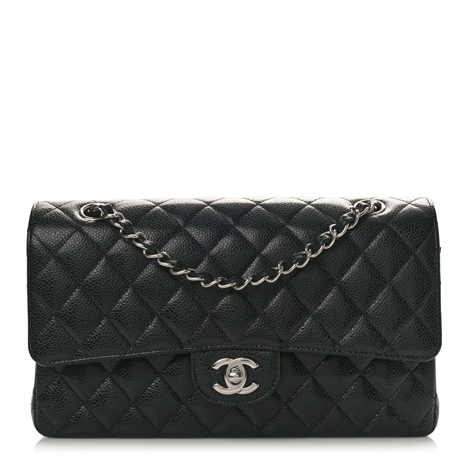 Chanel Caviar Quilted Medium Double Flap Black 1 of 9