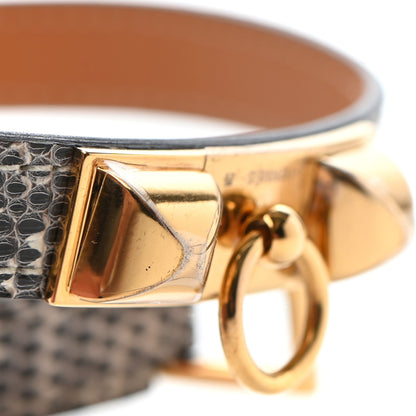 Hermes Lizard Rivale Double Tour Bracelet T2 Ombre 7 of 9