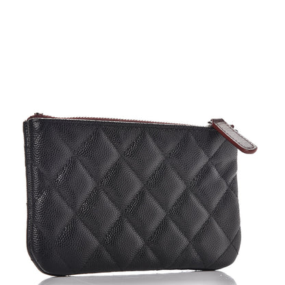 Chanel Caviar Quilted Small Cosmetic Case Black 3 of 8