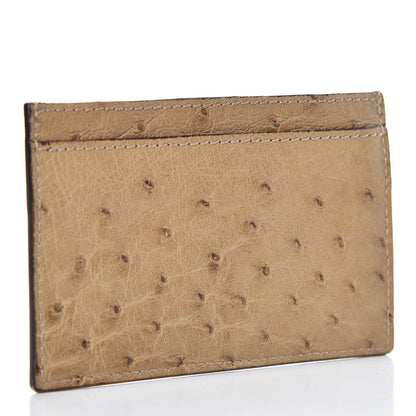 Gucci Ostrich Card Holder Brown 3 of 8