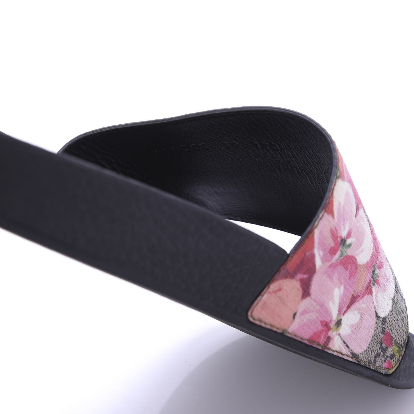 GG Supreme Monogram Blooms Slide Sandals 39 Beige Multicolor