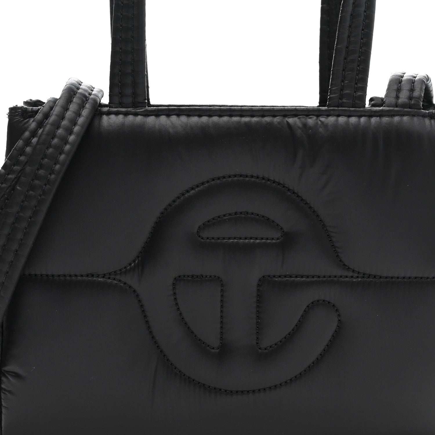 Telfar Nylon Small Puff Shopping Bag Black 9 of 11