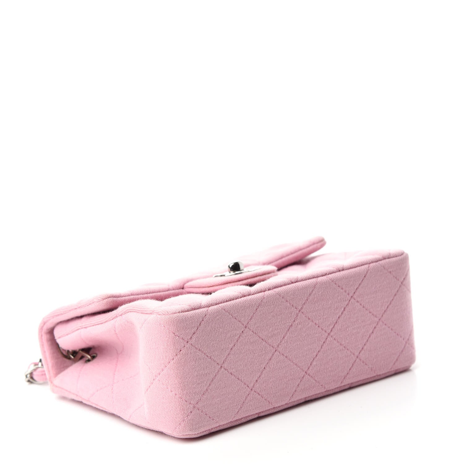 Chanel Jersey Quilted Mini Square Flap Pink 4 of 11
