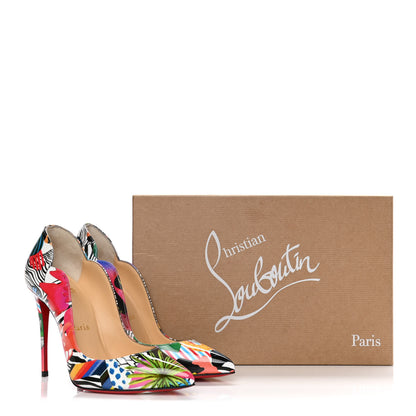 Christian Louboutin Patent Sapeur Hot Chick 100 Pumps 35 Multicolor 12 of 12
