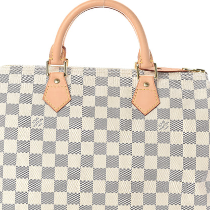 Louis Vuitton Damier Azur Speedy 30 7 of 9