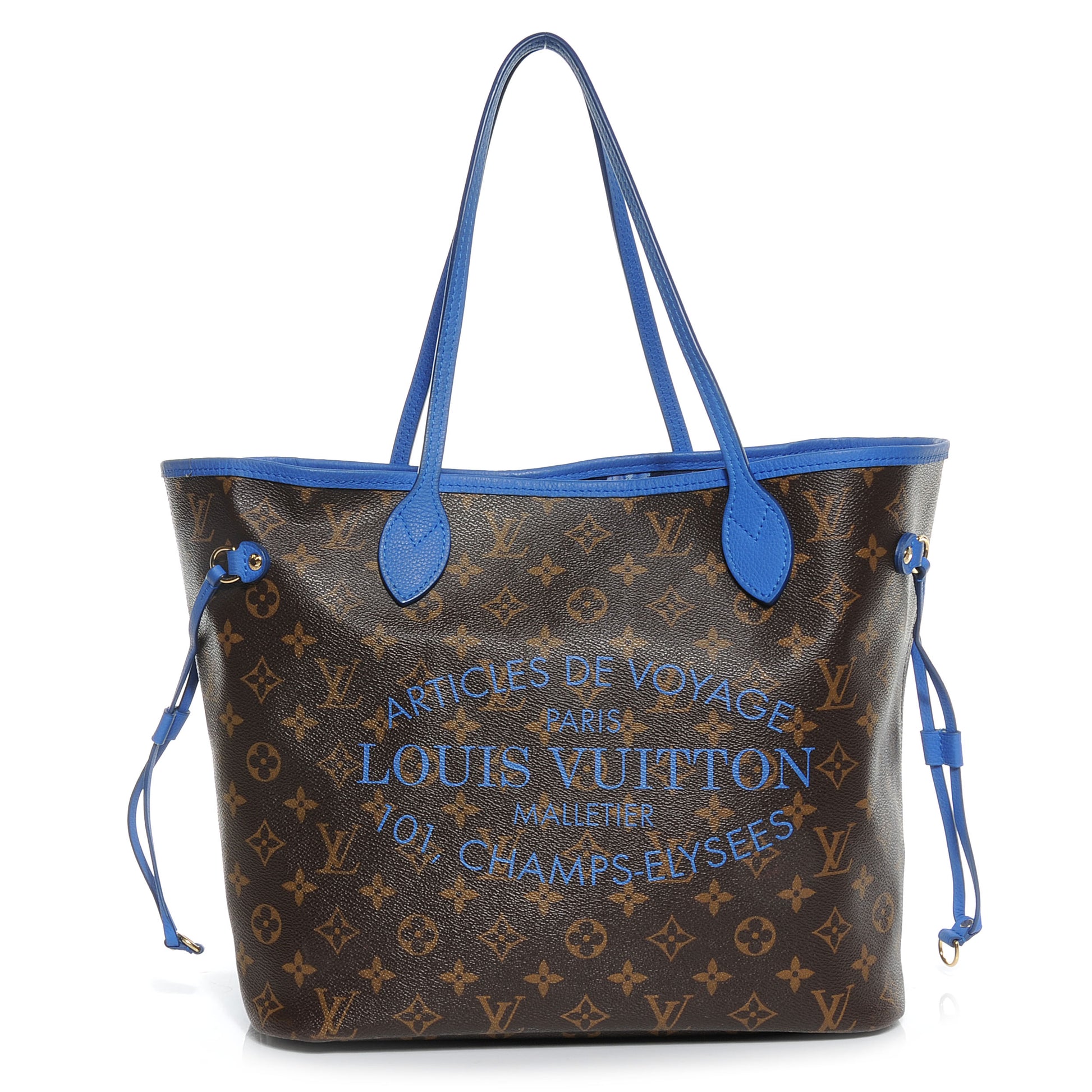 Louis Vuitton Monogram Articles de Voyage Ikat Neverfull MM Grand Blue 1 of 7