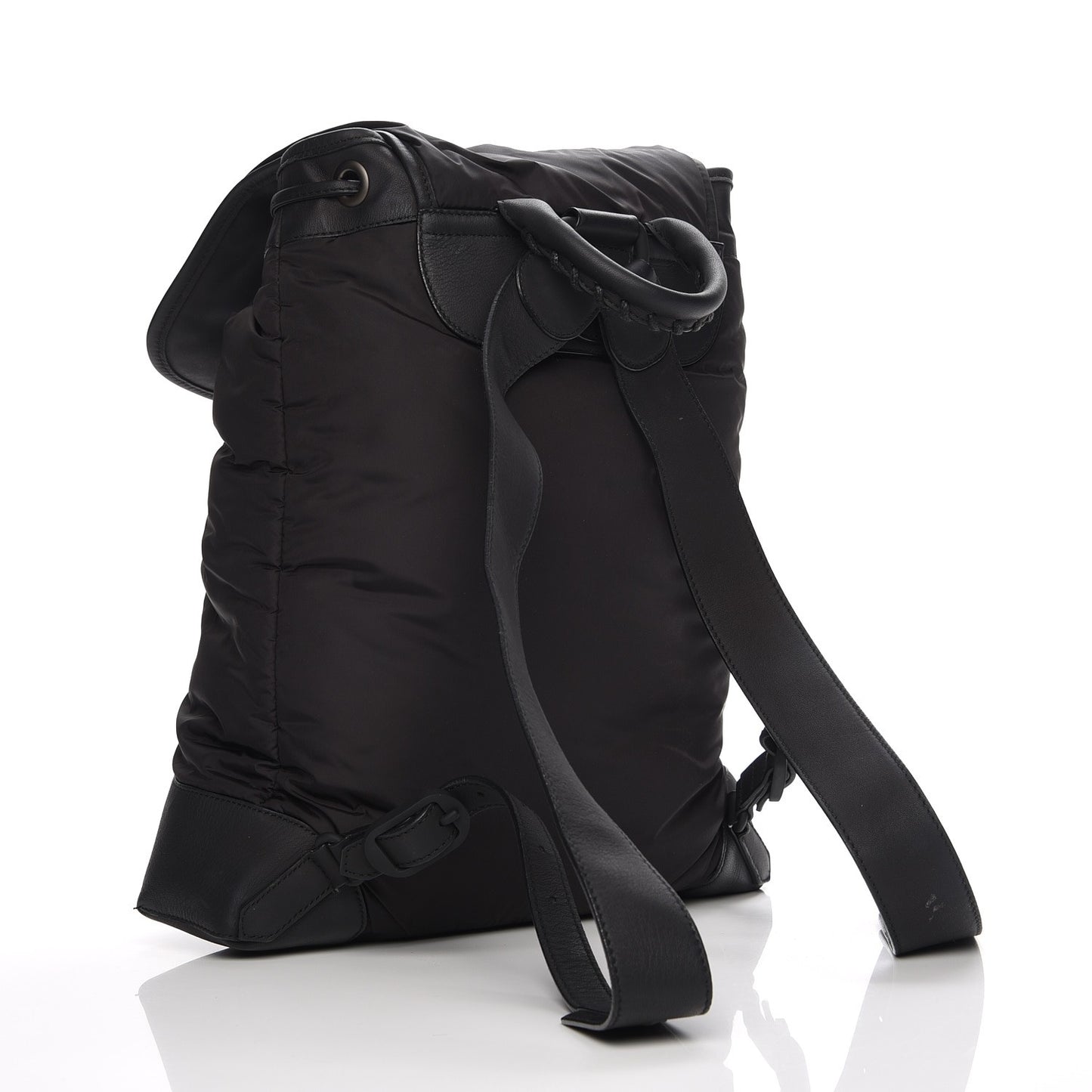 Nylon Classic Hardware Traveler Backpack Black