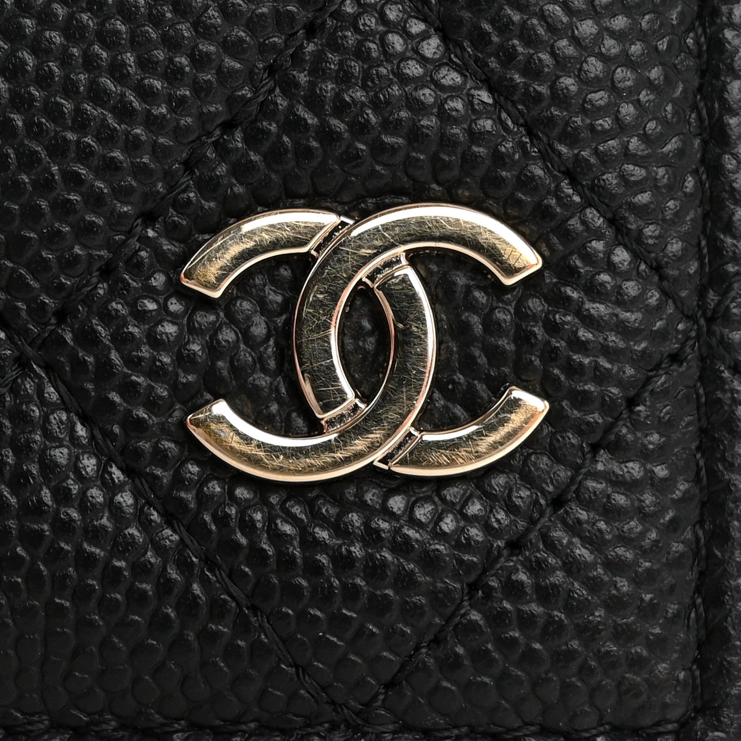 Chanel Caviar Quilted Card Holder Wallet Black 10 of 12