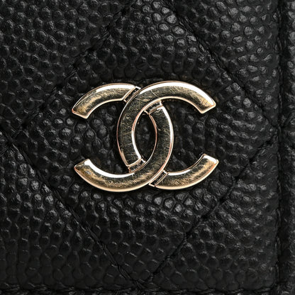 Chanel Caviar Quilted Card Holder Wallet Black 10 of 12
