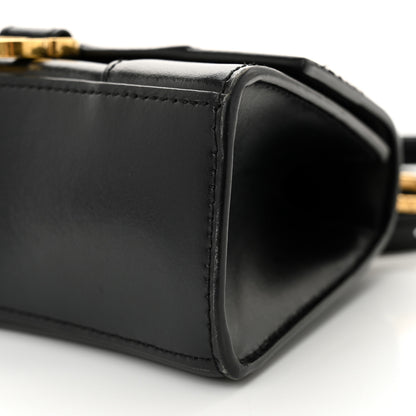 Balenciaga Shiny Box Calfskin Hourglass Top Handle Bag XS Black 11 of 13