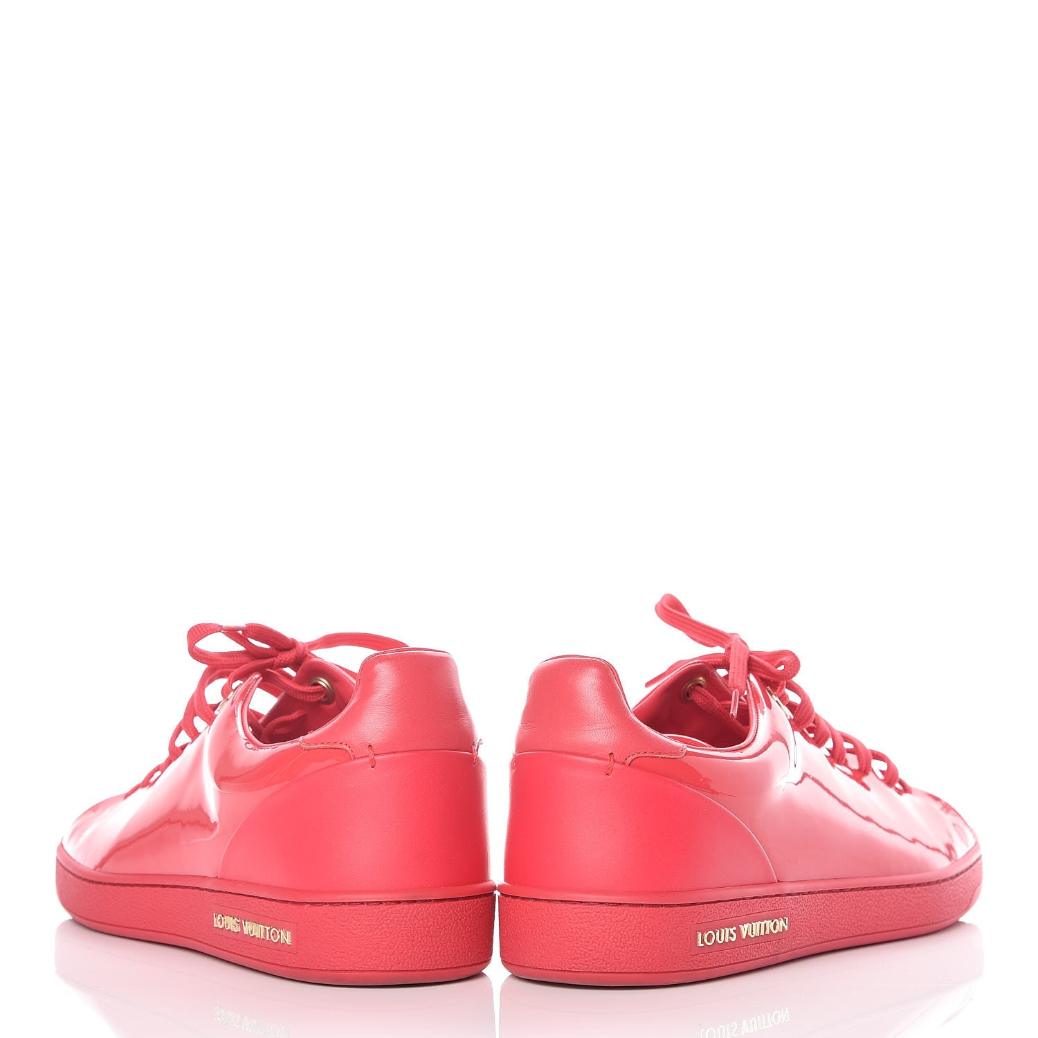 Louis Vuitton Patent Calfskin Frontrow Sneakers 39 Framboise 5 of 14