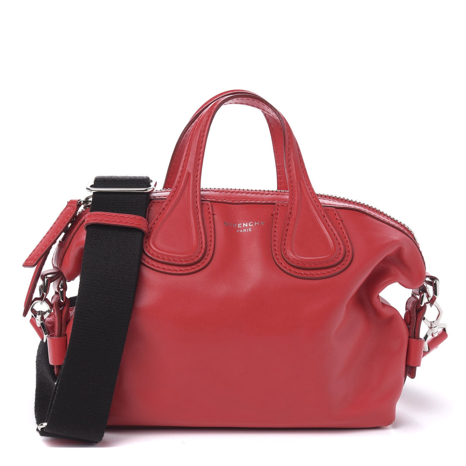 Givenchy Calfskin Micro Nightingale Logo Strap Red 1 of 15