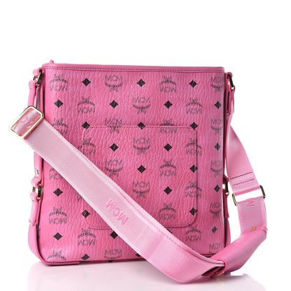 MCM Visetos Messenger Pink 3 of 9