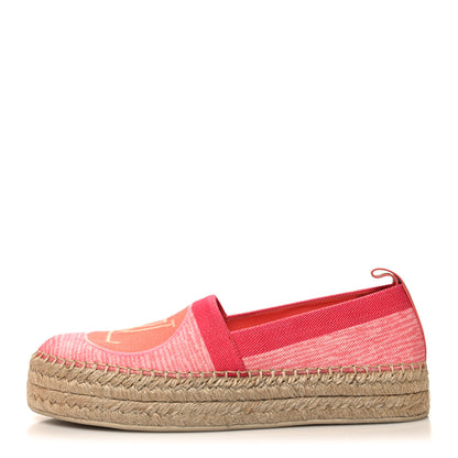 Louis Vuitton Canvas Blue Shore Espadrille Flats 39 Corail 1 of 9