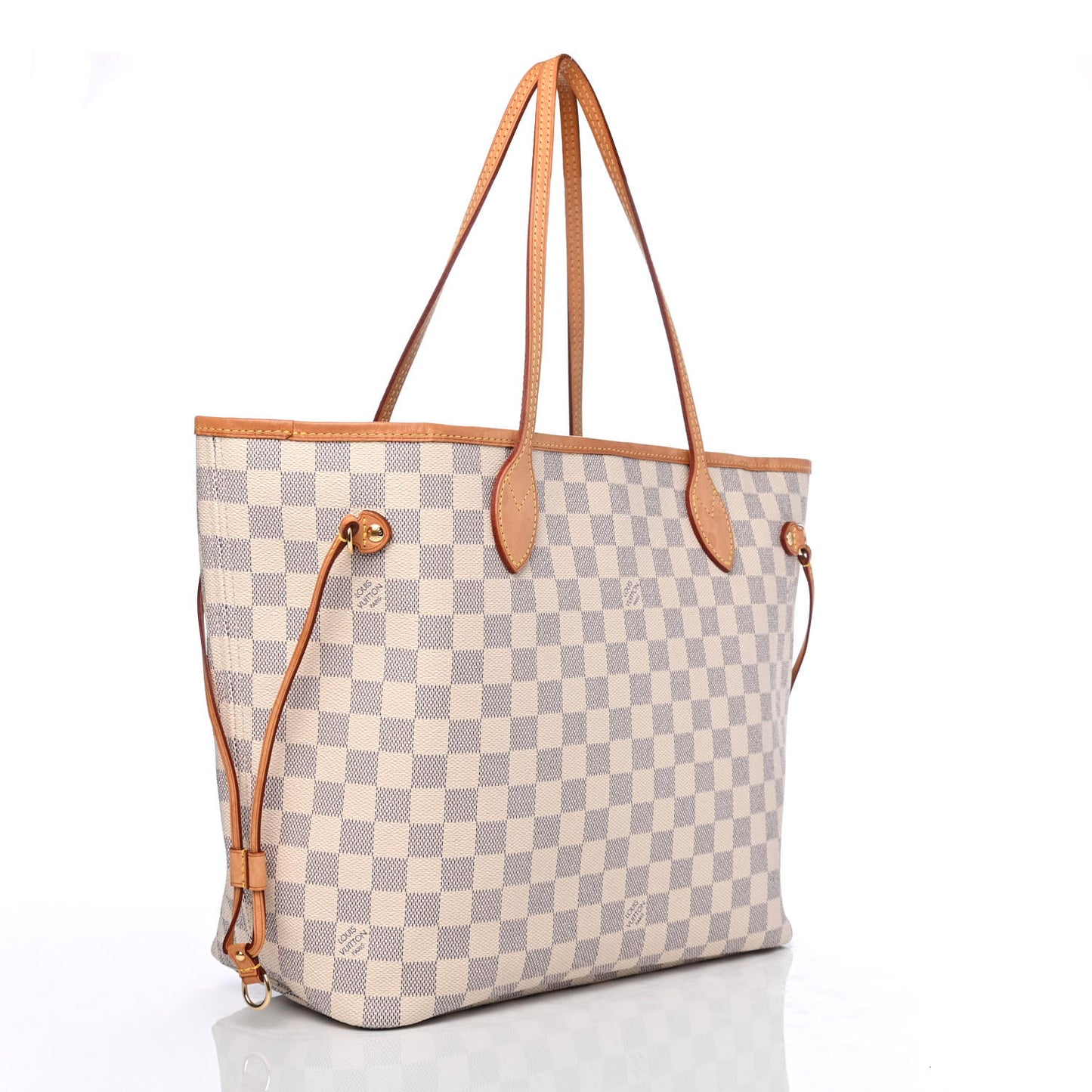 Damier Azur Neo Neverfull MM Rose Ballerine