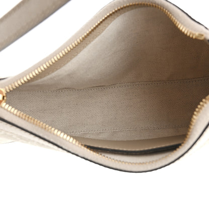 Gucci GG Supreme Monogram Textured Dollar Calfskin Small Ophidia Hobo Beige Mystic White Oatmeal 5 of 14