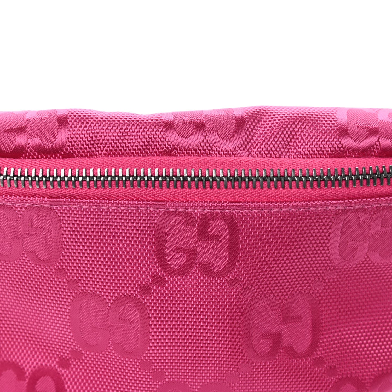 Gucci Econyl Nylon Monogram Web Off The Grid Childrens Belt Bag Pink 8 of 10
