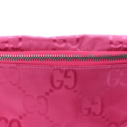 Gucci Econyl Nylon Monogram Web Off The Grid Childrens Belt Bag Pink 8 of 10