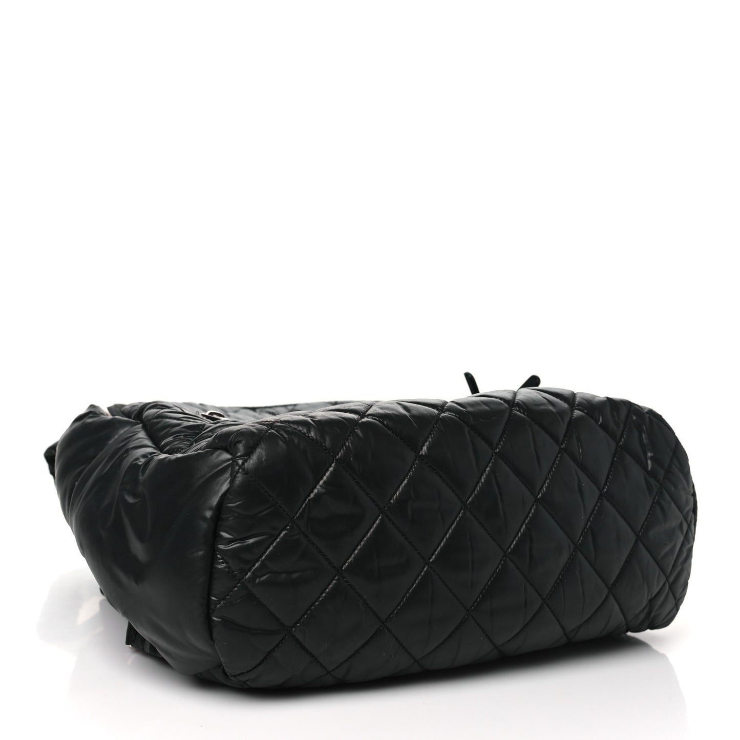 Nylon Quilted Coco Cocoon Backpack Black