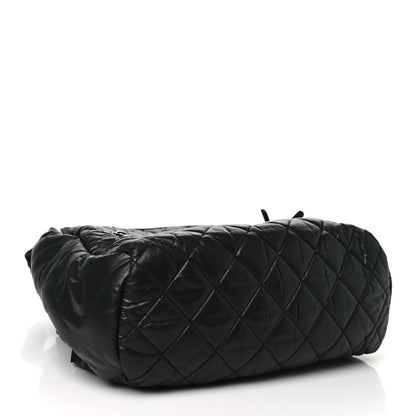 Chanel Nylon Quilted Coco Cocoon Backpack Black 4 of 10