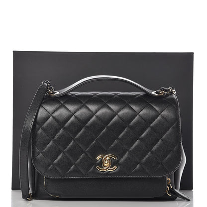 Chanel Caviar Quilted Large Business Affinity Flap Black 8 of 8