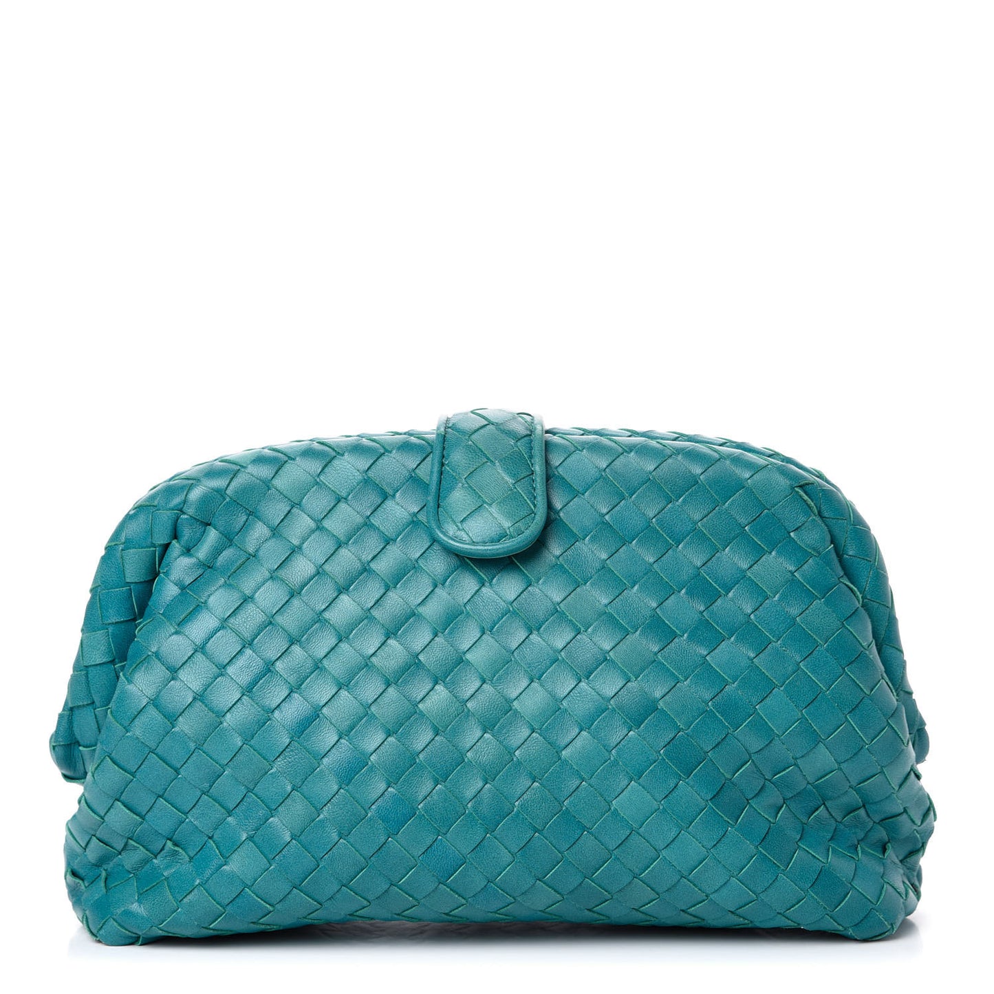 Nappa Intrecciato The Lauren 1980 Clutch Aqua