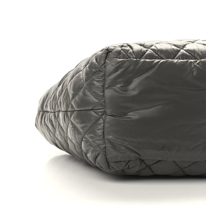 Chanel Nylon Quilted Small Coco Cocoon Reversible Tote Grey 6 of 8