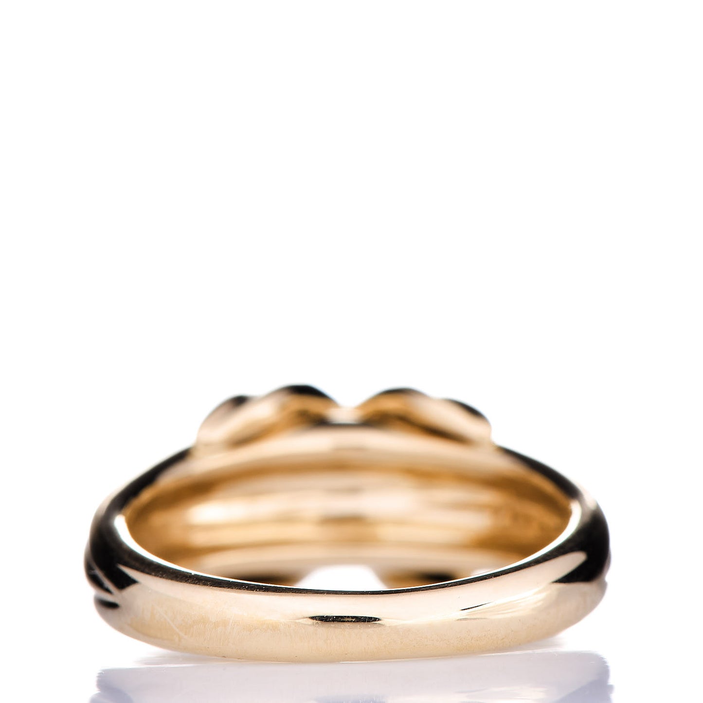 18K Yellow Gold Signature X Ring 50 5.5