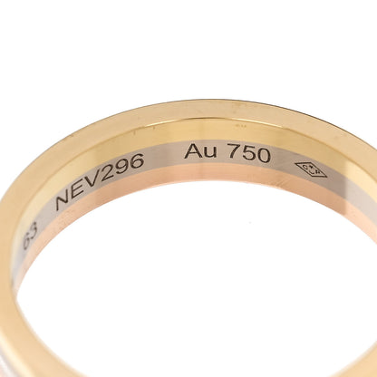 Cartier 18K Pink White Yellow Gold 4.8mm Vendome Louis Cartier Wedding Band Ring 63 10.5 5 of 5